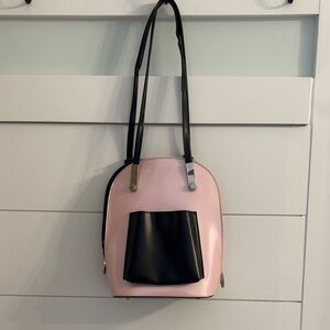 Pink and Black Women’s Shoulder Bag